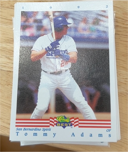 1992 Classic Best Tommy Adams — front