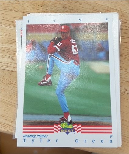 1992 Classic Best #1 Tyler Green — front