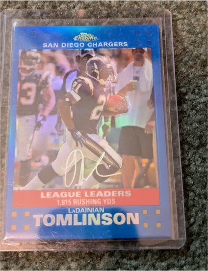 2007 Topps Chrome #TC153 LaDainian Tomlinson League Leaders — front