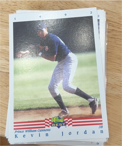 1992 Classic Best #1 Kevin Jordan — front