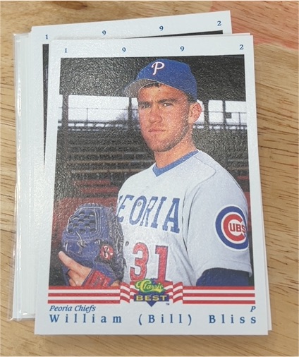 1992 Classic Best #218 William (Bill) Bliss — front