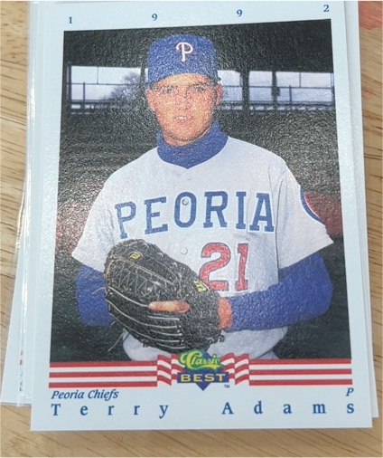1992 Classic Best #1 Terry Adams — front