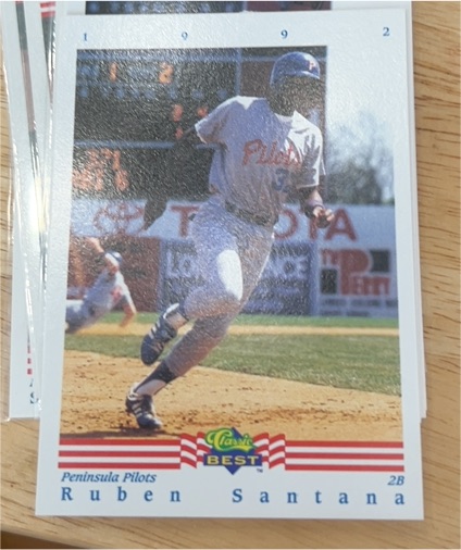 1992 Classic Best #2 Ruben Santana — front