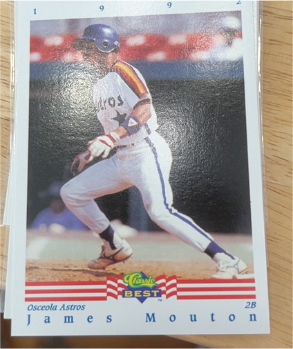 1992 Classic Best #2B James Mouton — front