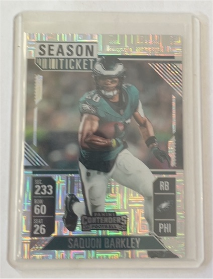 2024 Panini Contenders #80 Saquon Barkley Season Ticket — front