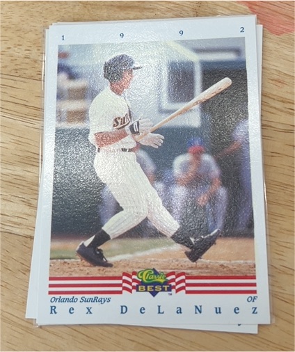 1992 Classic Best #1 Rex DeLaNuez — front