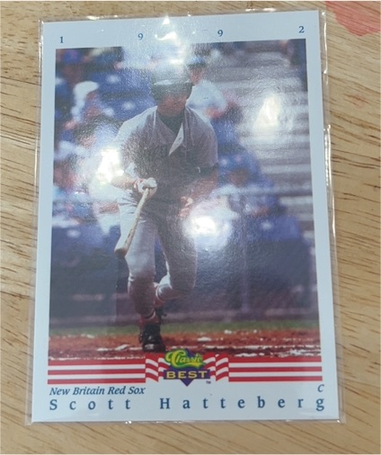 1992 Classic Best #1 Scott Hatteberg — front