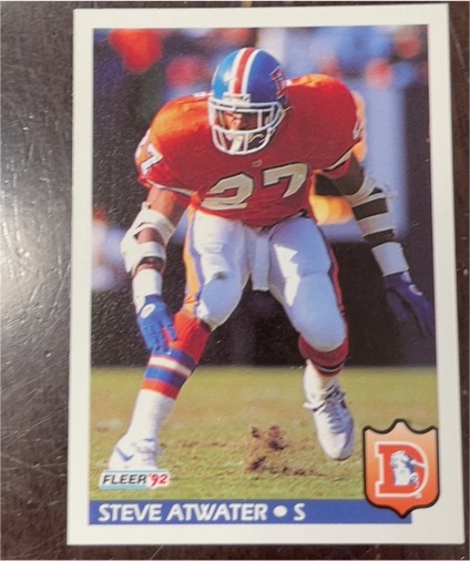 1992 Fleer #92 Steve Atwater — front