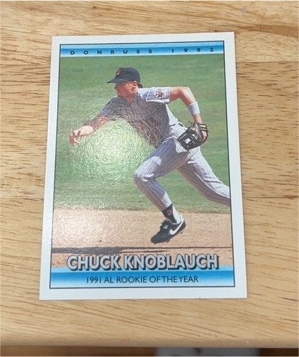 1992 Donruss #390 Chuck Knoblauch — front