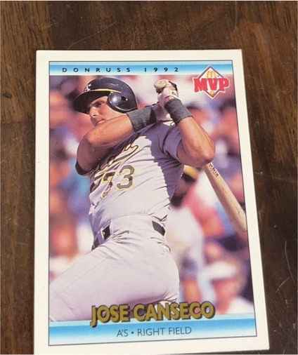1992 Donruss McDonald's MVP #13 Jose Canseco — front