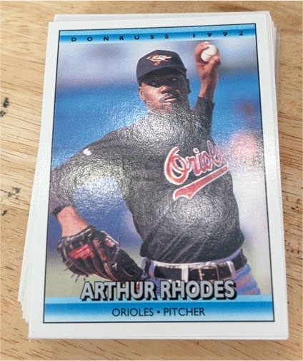 1992 Donruss #727b Arthur Rhodes — front