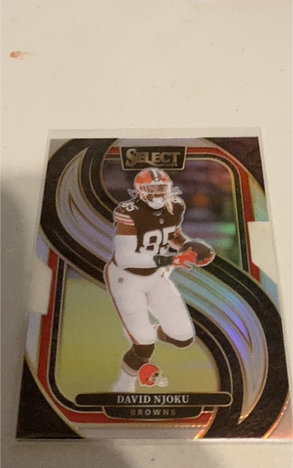 2024 Panini Select Premier Level Die Cut #145 David Njoku — front