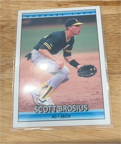 1992 Donruss #591 Scott Brosius — front