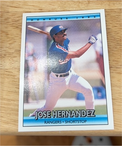 1992 Donruss #530 Jose Hernandez — front