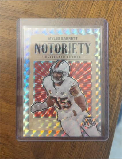 2024 Panini Mosaic Notoriety #16 Myles Garrett — front