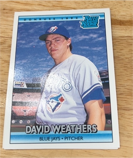 1992 Donruss #418 David Weathers — front