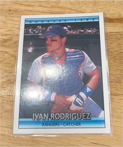 1992 Donruss #289 Ivan Rodriguez — front