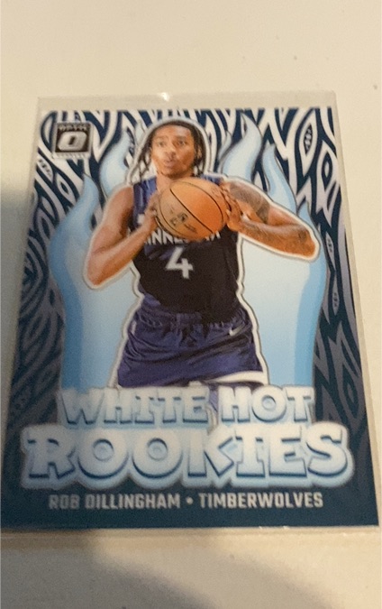 2024-25 Panini Donruss Optic #8 Rob Dillingham White Hot Rookies — front