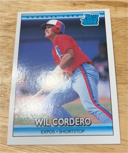 1992 Donruss #2 Wil Cordero — front