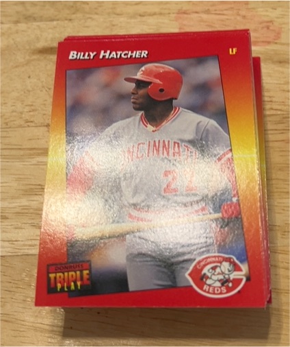 1992 Donruss Triple Play #LF Billy Hatcher — front