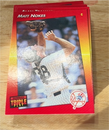 1992 Donruss Triple Play #178 Matt Nokes — front