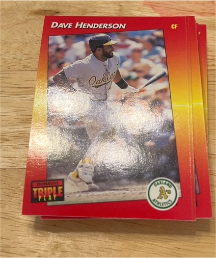1992 Donruss Triple Play #166 Dave Henderson — front