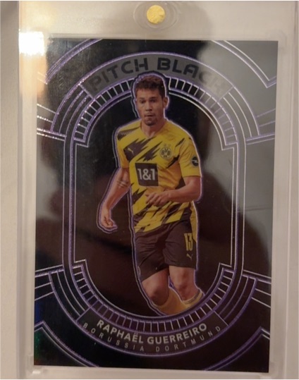 2020-21 Panini Obsidian Pitch Black Raphaël Guerreiro — front