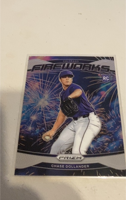 2025 Panini Prizm Fireworks #16 Chase Dollander — front