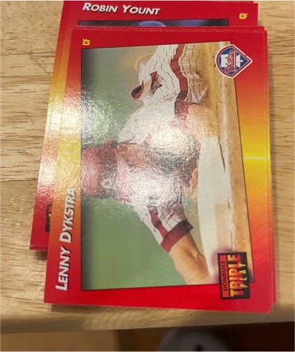 1992 Donruss Triple Play #148 Lenny Dykstra — front
