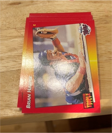 1992 Donruss Triple Play #3 Brian Harper — front