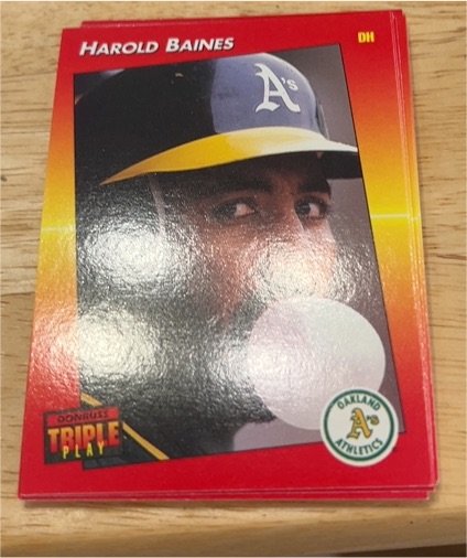 1992 Donruss Triple Play #34 Harold Baines — front