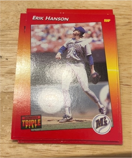 1992 Donruss Triple Play #20 Erik Hanson — front
