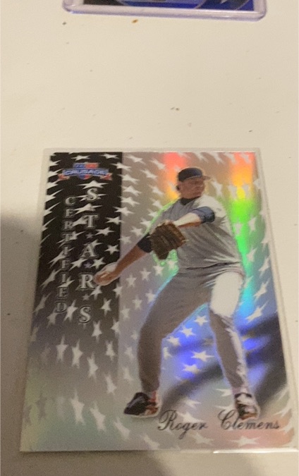 2025 Panini Crusade #4 Roger Clemens Certified Stars Silver Prizm — front