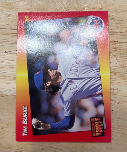 1992 Donruss Triple Play #14 Tim Burke — front