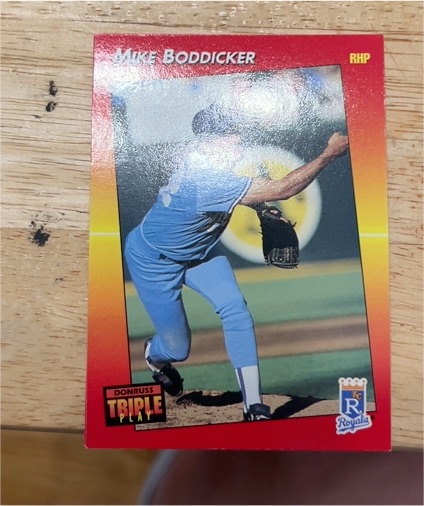 1992 Donruss Triple Play #12 Mike Boddicker — front