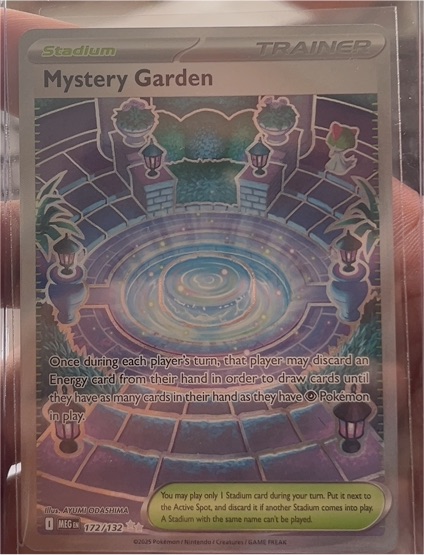 2025 Pokemon Mega Evolutions #172 Mystery Garden — front
