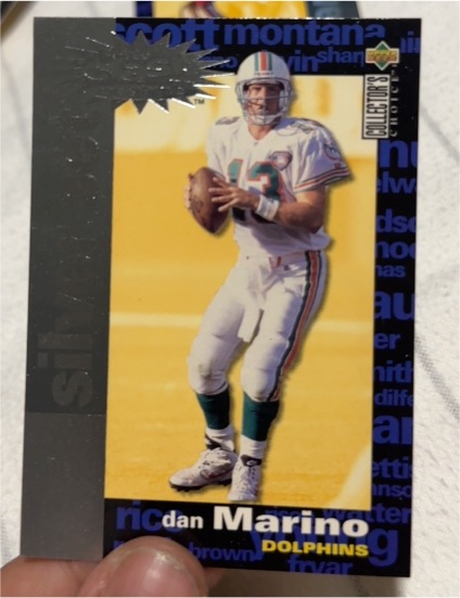 1995 Upper Deck Collector's Choice #C1 Dan Marino You Crash the Game Silver Set — front