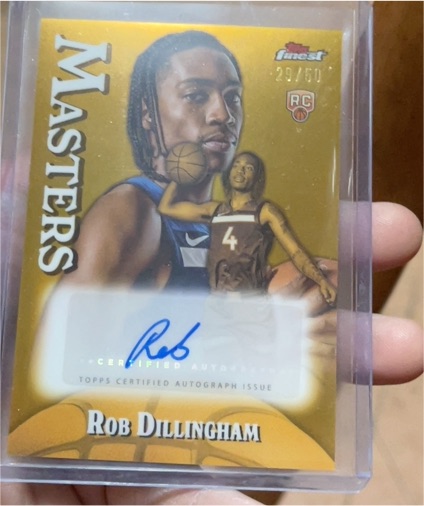 2024-25 Topps Finest #MA-RDI Rob Dillingham Masters Auto — front