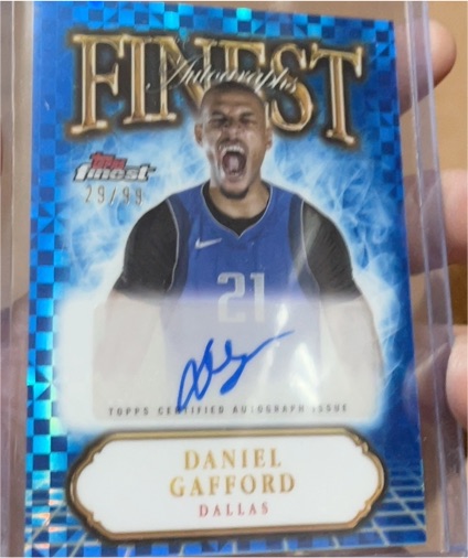 2024-25 Topps Finest #FA-DG Daniel Gafford Finest Autographs — front