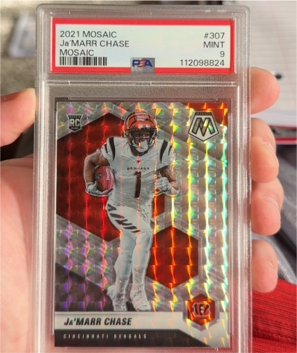 2021 Panini Mosaic #307 Ja'Marr Chase — front