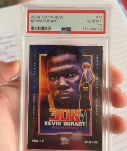 2024 Topps Now #11 Kevin Durant — front