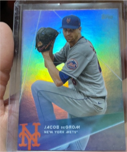 2020 Topps X Steve Aoki #60 Jacob deGrom — front