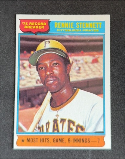 1976 Topps #6 Rennie Stennett '75 Record Breaker — front