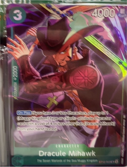 One Piece TCG ST12-003 Dracule Mihawk Illustration Box Vol.4 — front