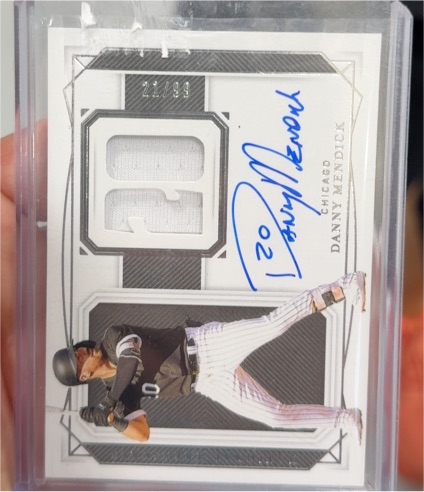 2020 Panini National Treasures #22 Danny Mendick — front