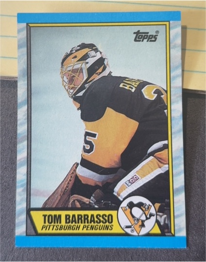 1989-90 Topps #36 Tom Barrasso — front