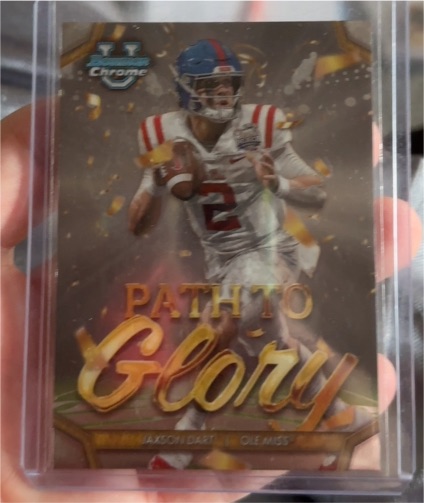 2024 Bowman University Chrome #PG-2 Jaxson Dart — front