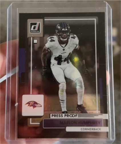 2022 Donruss #194 Marlon Humphrey Press Proof — front