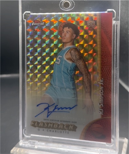 2024-25 Topps Finest #FBA-KS KJ Simpson Jr. Flashback Autographs — front