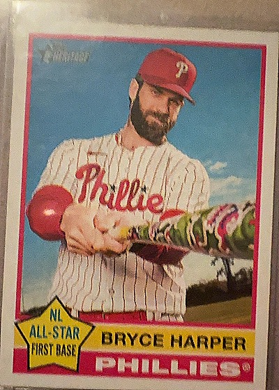 2025 Topps Heritage #150 Bryce Harper — front